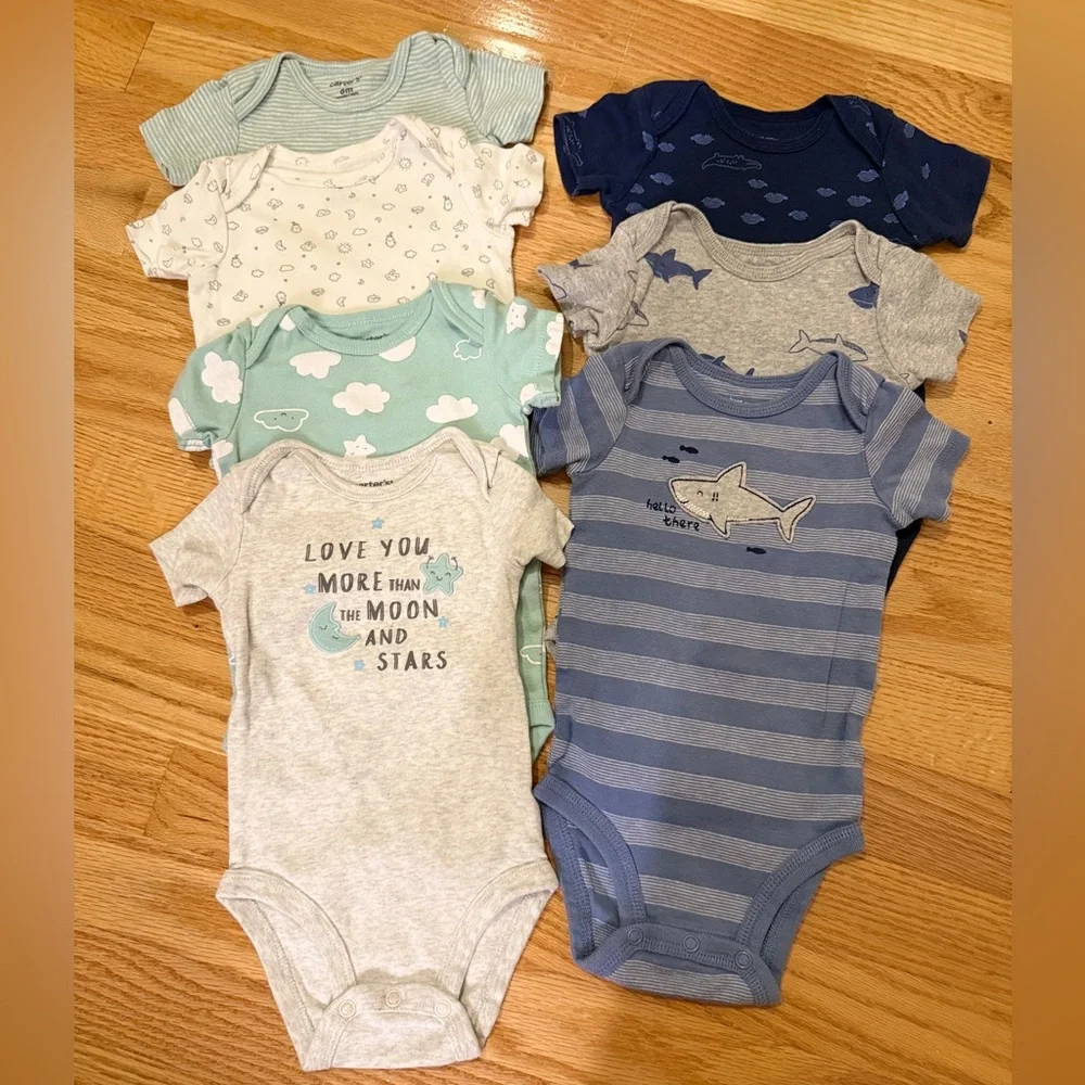 Carter's Blue and Gray Kids Matching Sets
